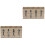 2Pcs Wooden Kitchen Utensil Organizer Assorted Color Fork Spoon Holder 3