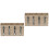 2Pcs Wooden Kitchen Utensil Organizer Assorted Color Fork Spoon Holder 4