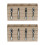 2Pcs Wooden Kitchen Utensil Organizer Assorted Color Fork Spoon Holder 5