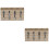 2Pcs Wooden Kitchen Utensil Organizer Assorted Color Fork Spoon Holder 6