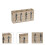 2Pcs Wooden Kitchen Utensil Organizer Assorted Color Fork Spoon Holder 10