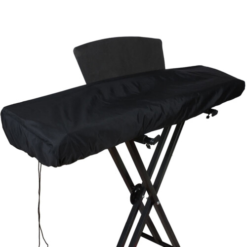 FRCOLOR Black Waterproof Piano Keyboard Cover for 61-Key 2