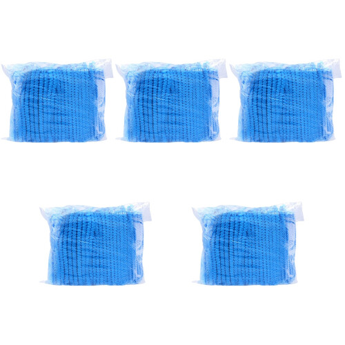 500St Elastische Blauwe Bouffant Caps Wegwerp Voor En 2