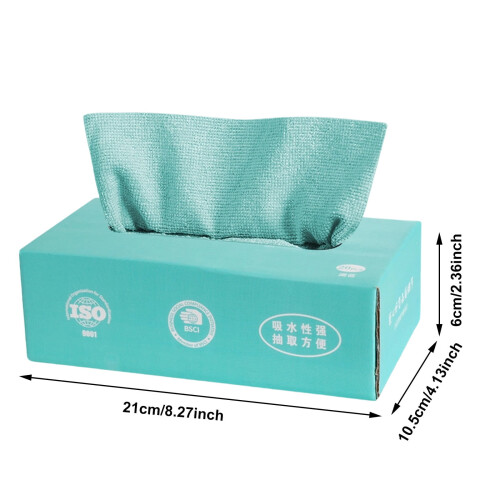 Microfiber Cleaning Cloths Blue 7.9 x 7.9 Inch 20 Pieces 1