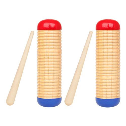 8Ensembles Instruments De Percussion Shakers En Bois Sable Assortis 2