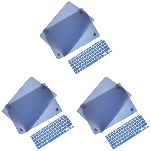3Sets Notebook Cover Met Keyboard Protector Navy Duurzaam St 1