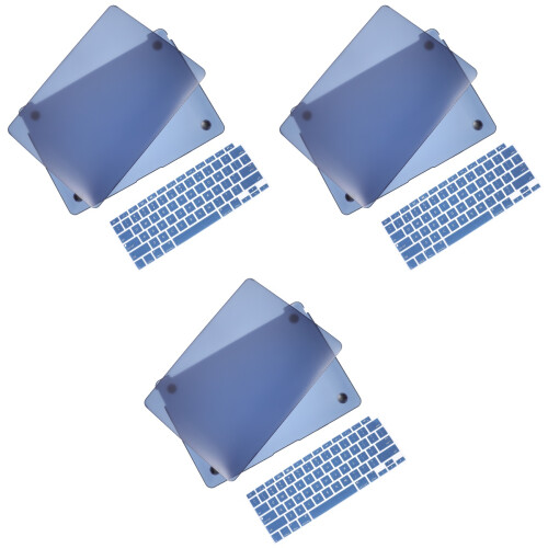 3Sets Notebook Cover Met Keyboard Protector Navy Duurzaam St 2