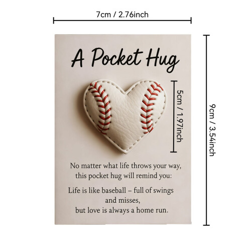 Baseball Lommekram – Hjerteformet Inspirationskort 2