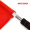 Referee Flags Stainless Steel Sponge Handle Red 2Pcs 3