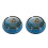 2Pcs Elegant Dark Blue Ceramic Ashtrays with Nonslip Base for Desk Use 6
