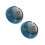 2Pcs Elegant Dark Blue Ceramic Ashtrays with Nonslip Base for Desk Use 7