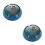 2Pcs Elegant Dark Blue Ceramic Ashtrays with Nonslip Base for Desk Use 8