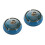 2Pcs Elegant Dark Blue Ceramic Ashtrays with Nonslip Base for Desk Use 9