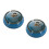 2Pcs Elegant Dark Blue Ceramic Ashtrays with Nonslip Base for Desk Use 10