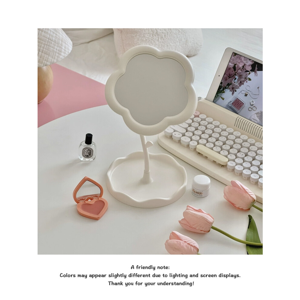 Sunflower desktop makeup mirror rotatable 1x/10x