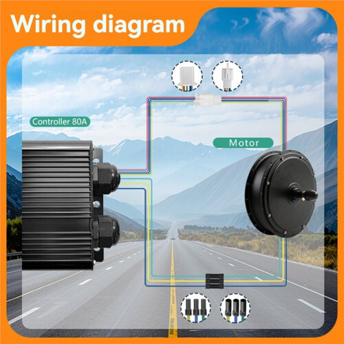 48V-72V XT150 E-Bike Controller 80A 5000W Three Mode Sine Wave Controller for Electric Bicycle Ebike E-Scooter