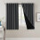 Blackout Curtains Charcoal Grey 52x84 in Pair 1