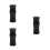 3Pcs Black Plastic Billiard Joint Protectors for Cue Sticks 4