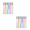 12Pcs Colored Pencil Extenders Plastic Holders for Artists Drawing Use 5