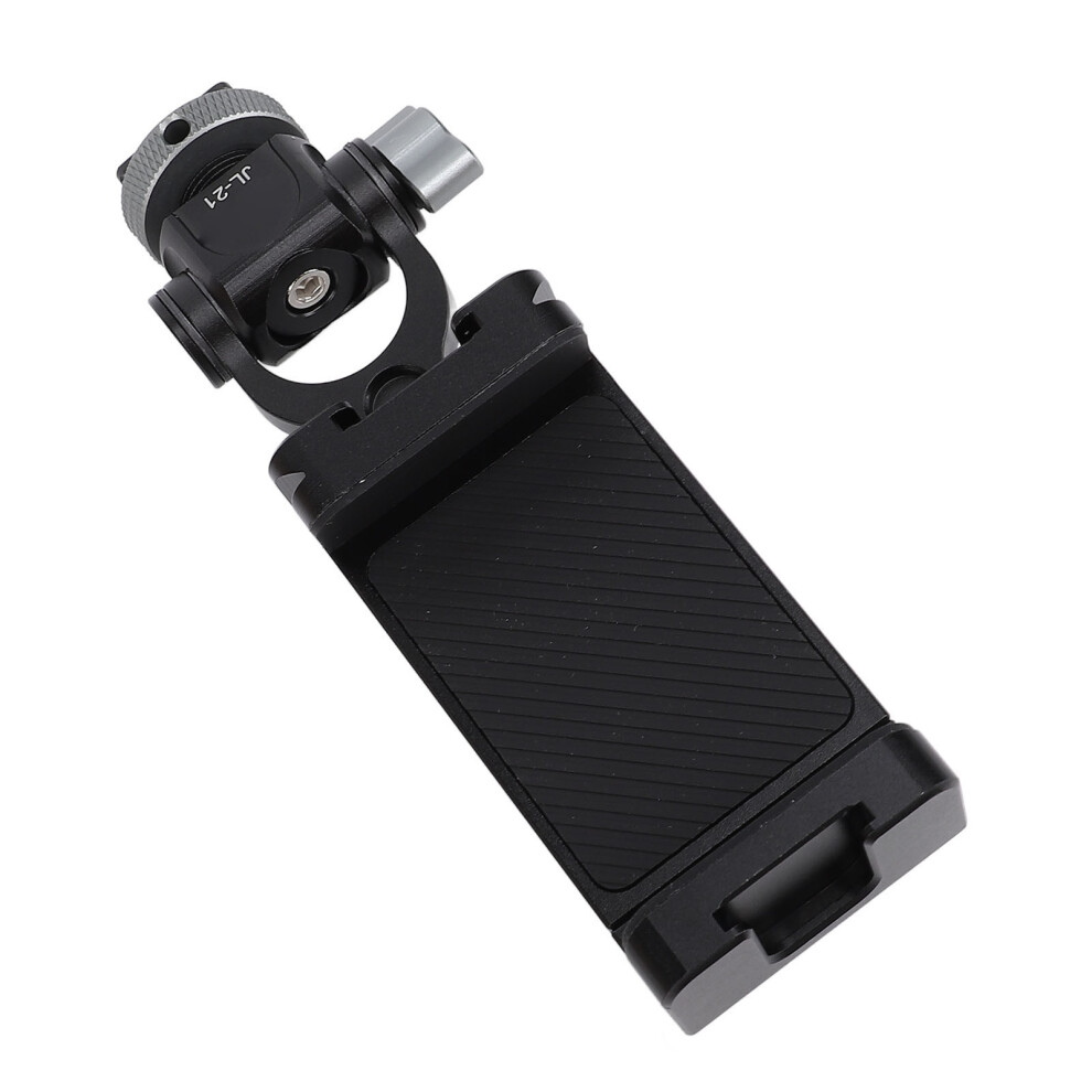Aluminum Cell Phone Clamp Adapter With Cold Shoe Mount 360 Rotation 7901384719560