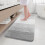 Microfiber Shag Bath Rug 59x20 in Light Grey 1