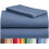Queen Sheets Set 4-Pc Deep Pocket 18 Inch Microfiber 1