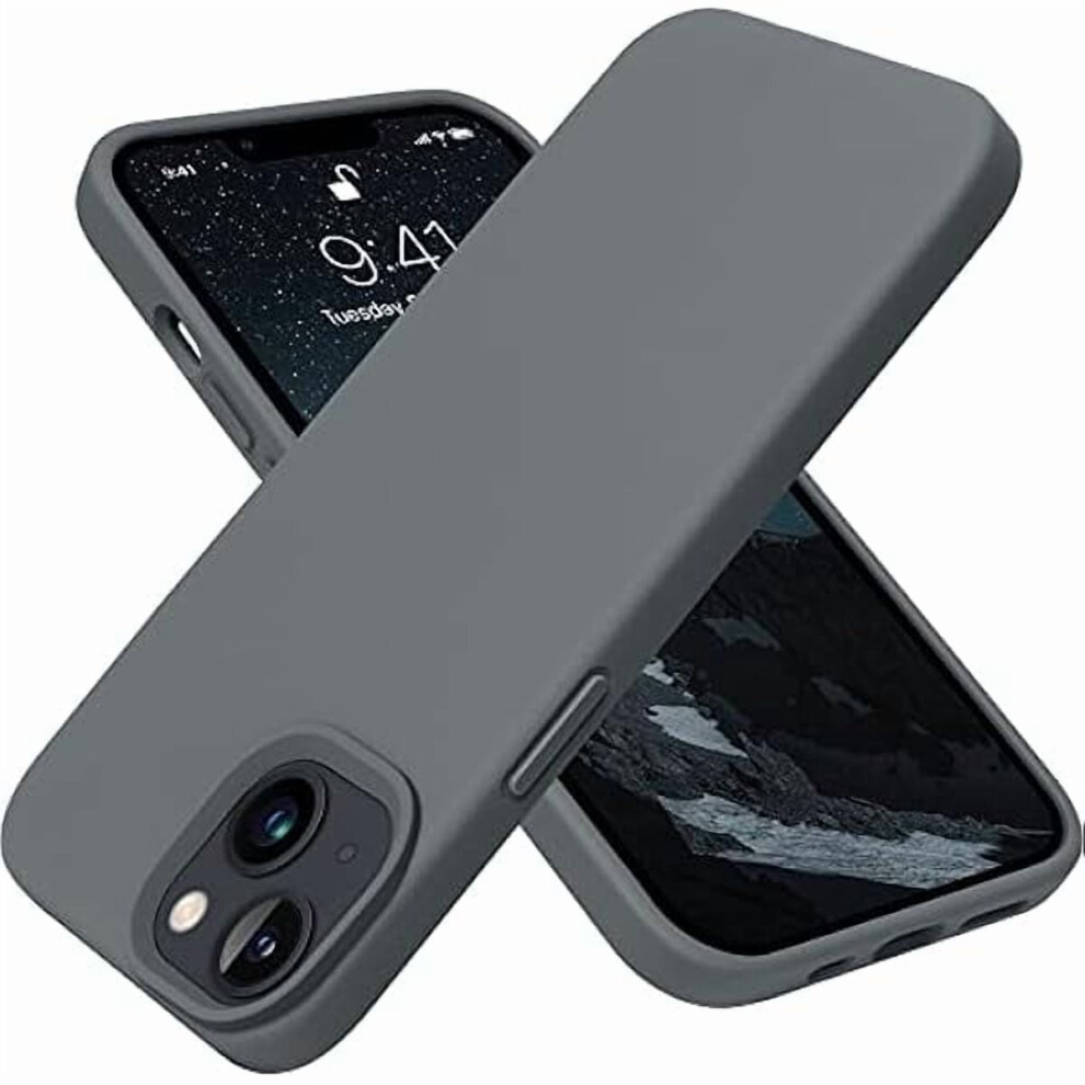 Designed For Compatible With Iphone 13 Case, Silicone Shockproof Slim Thin Phone Case For Compatible With Iphone 13 6.1 Inch Space Gray 9170372078158