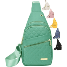 Bolso bandolera/mochila pequeño unisex con correa ajustable: duradero, resistente al desgaste, ideal para viajes, deportes, correr y senderismo.