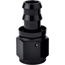8AN Gerader Push-Lock-Schlauchanschluss, schwarz