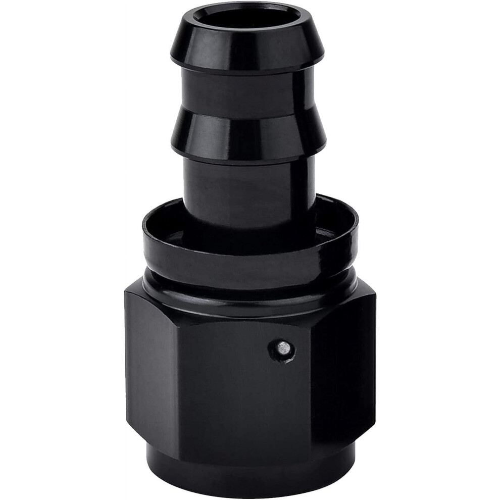 8An Straight Push Lock Hose Fitting End Black 9130661850834