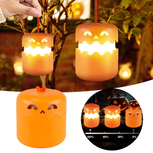 Pumpkin-Shaped LED Night Light – USB Rechargeable,