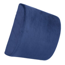 Pernă lombară pentru scaun, material pufos, albastru închis, 1 set