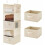5-Tier Hanging Closet Organizer with 2 Drawers 1
