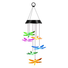 Luci a vento solari, campanello a vento a forma di libellula, 8-10 ore di autonomia, cambio colore, decorazione per esterni/interni, per casa,