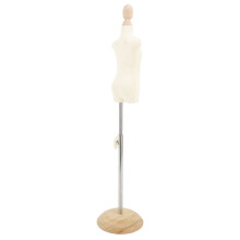 White Female Dress Form with Adjustable Stand