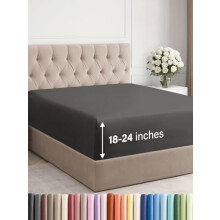 Hoeslaken met diepe hoeken voor kingsize matrassen van 45-60 cm.