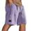 Short décontracté uni pour homme, coupe ample, taille élastique avec 1