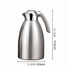 Carafe isotherme EASTIN en acier inoxydable, 1 litre et 1,5 litre, à double paroi, pour boissons chaudes et froides