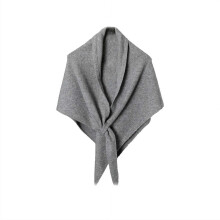 Xale/Capa de Inverno Quente e Confortável para Mulheres, em Tricô Listrado com Nó, Macio, Estilo Triangular, ideal para Viagens, Elegante e