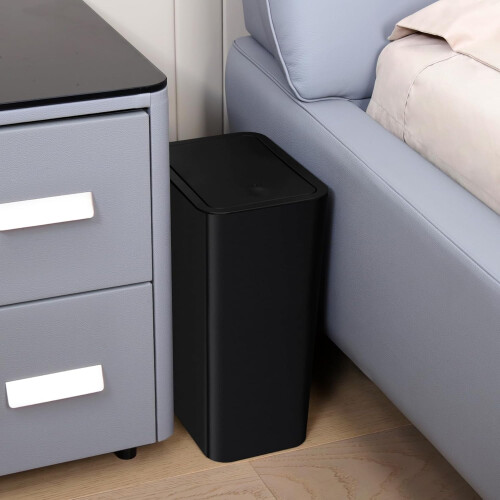 10-Liter-Treteimer mit Pop-Up-Deckel, Grau 2