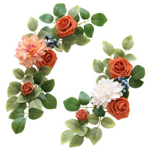 2-Piece Artificial Wedding Arch Flower Swag – Sunflower &