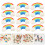 FRCOLOR 100pcs Multi-function Erasers Delicate Rainbow Erasers Portable Mini Erasers Stationery Supply 1