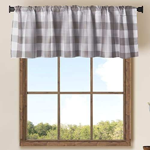 Buffalo Check Window Valances 2 Pack 56"W x 16"L