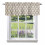Γεωμετρικό πλακάκι Morocco Valance 54x18in, με τσέπη για ράβδους, Vintage καφέ/γκρι, συμβατό με 1