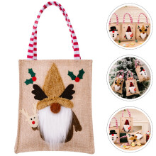 Linen Christmas Present Bag – Rectangular, Reusable