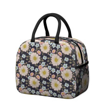 Boîte à lunch isotherme à motif floral pour femme – Étanche, idéale pour le travail, la plage, les voyages, les pique-niques et le camping