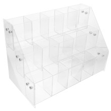 Soporte para marcadores OUNONA, plato giratorio automático transparente.