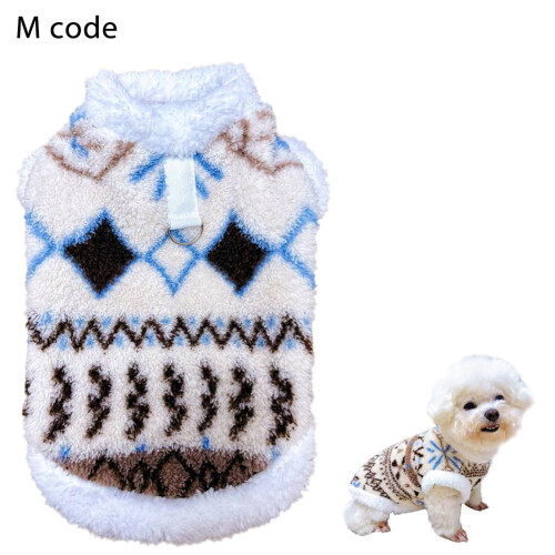 Pull d'hiver pour chien – Polaire douce, motif flocons de neige,