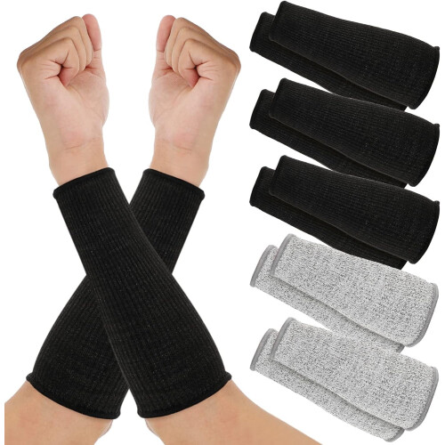 SATINIOR5Pairs Μανίκια ανθεκτικά σε κοψίματα και εγκαύματα Προστατευτικά μπράτσου