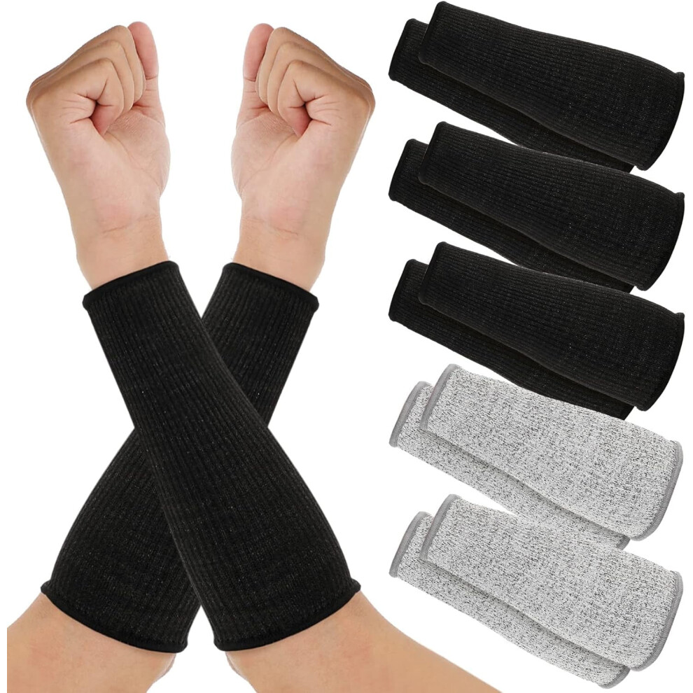 Satinior 5 Pairs Cut Burn Resistant Sleeves Arm Protection Sleeves Forearm Arm Protectors Thin Skin Bruising Arm Guards 9165521573950